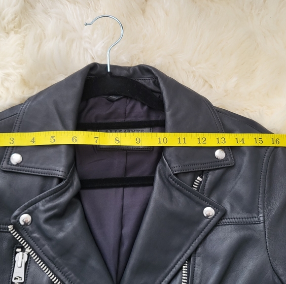 All Saints Oversize leather jacket - Picture 8 of 14